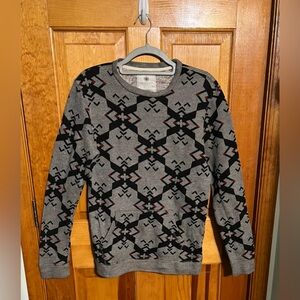 On The BYAS Men’s Aztec Print Sweatshirt MEDIUM